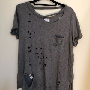 Ripped flowy t-shirt